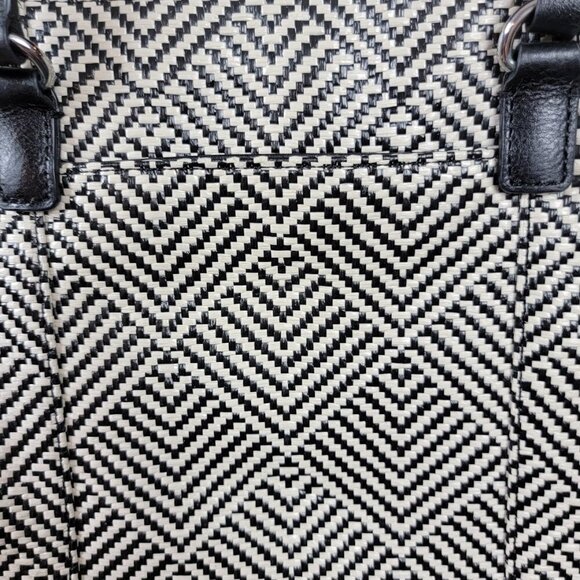 🖤 Rebecca Minkoff Woven Geometric Tote w/ Zip Top & Expandable Sides 🖤 - Picture 8 of 15